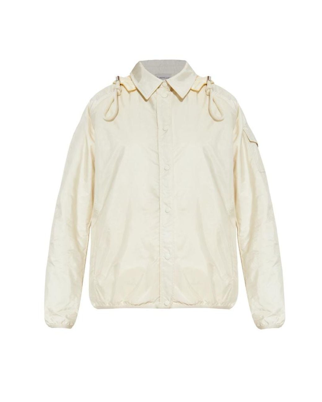 Moncler White Techno Fabric Padded Jacket