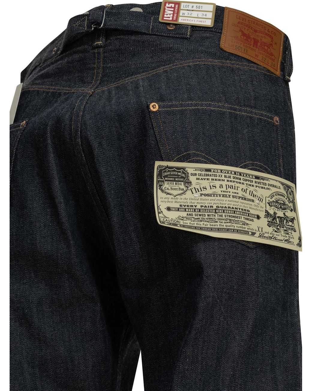 Levi's Blue "501 1922 Vintage Clothing" Straight-Leg Jeans for men