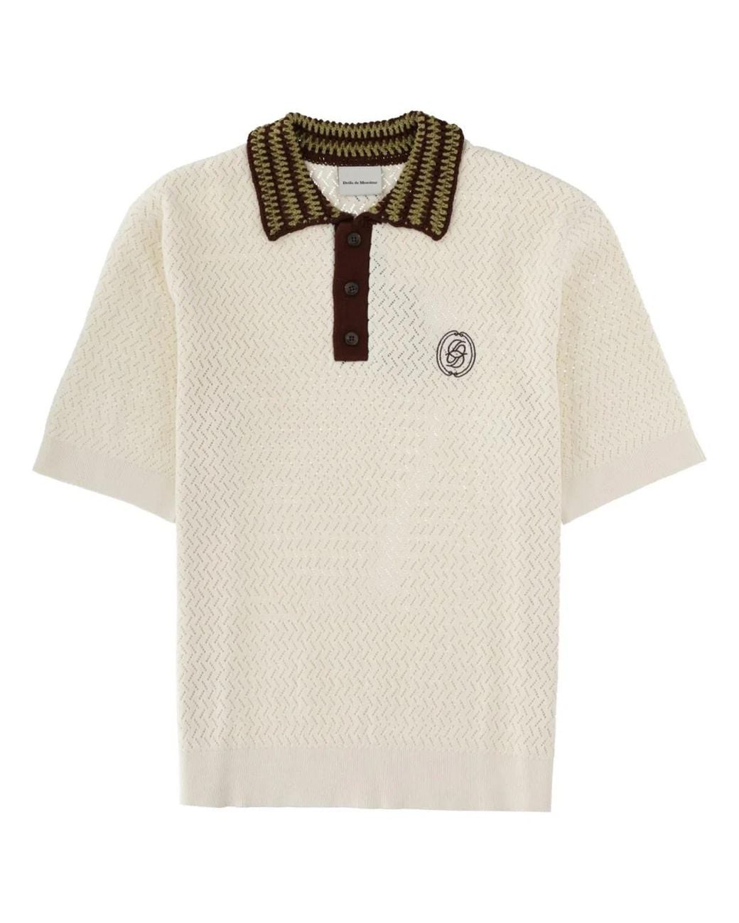 Drole de Monsieur Natural Polo "Maille A Journé D Miroir" for men