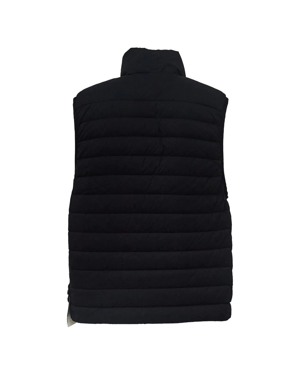 Stone Island Black Quilted Badge Logo Vest for men