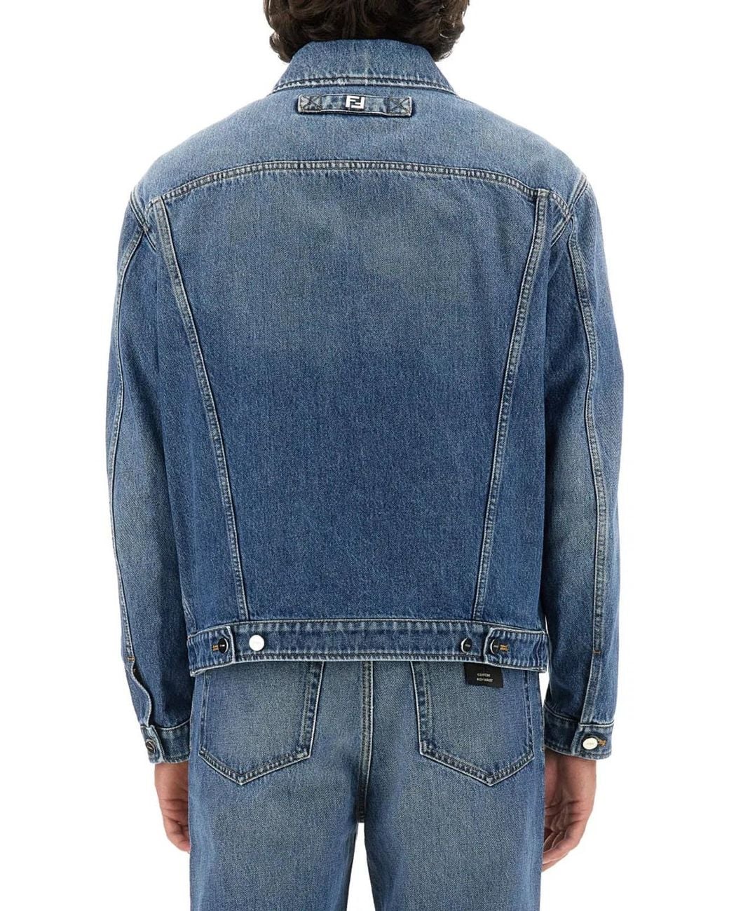 Fendi Blue Denim Jacket for men