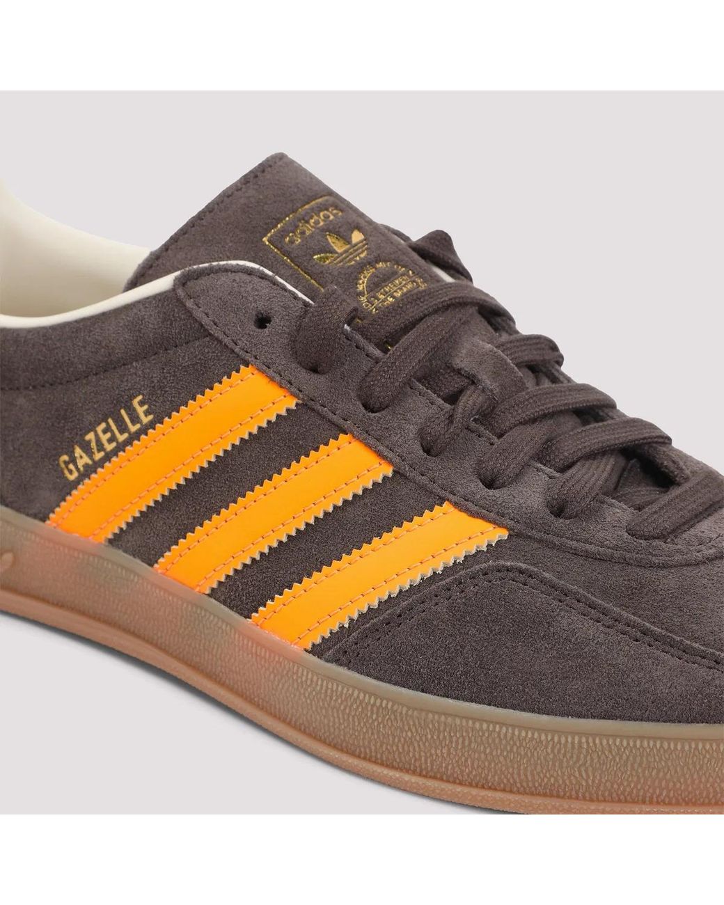 Adidas Originals White "Gazelle" Indoor Sneakers for men