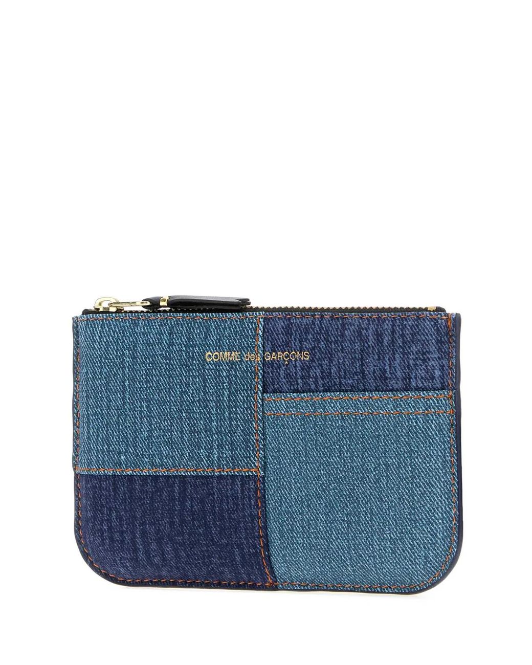 Comme des Garçons Blue Two-Tone Mini Denim Coin Purse for men