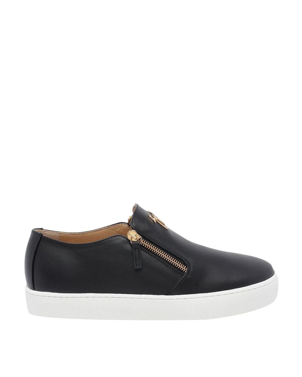 Giuseppe Zanotti Black Gz-Kobe Zip Leather Sneakers for men