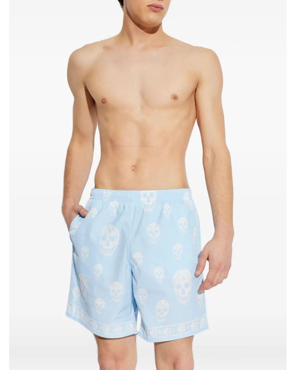 McQueen Blue Sw Classic Skull for men