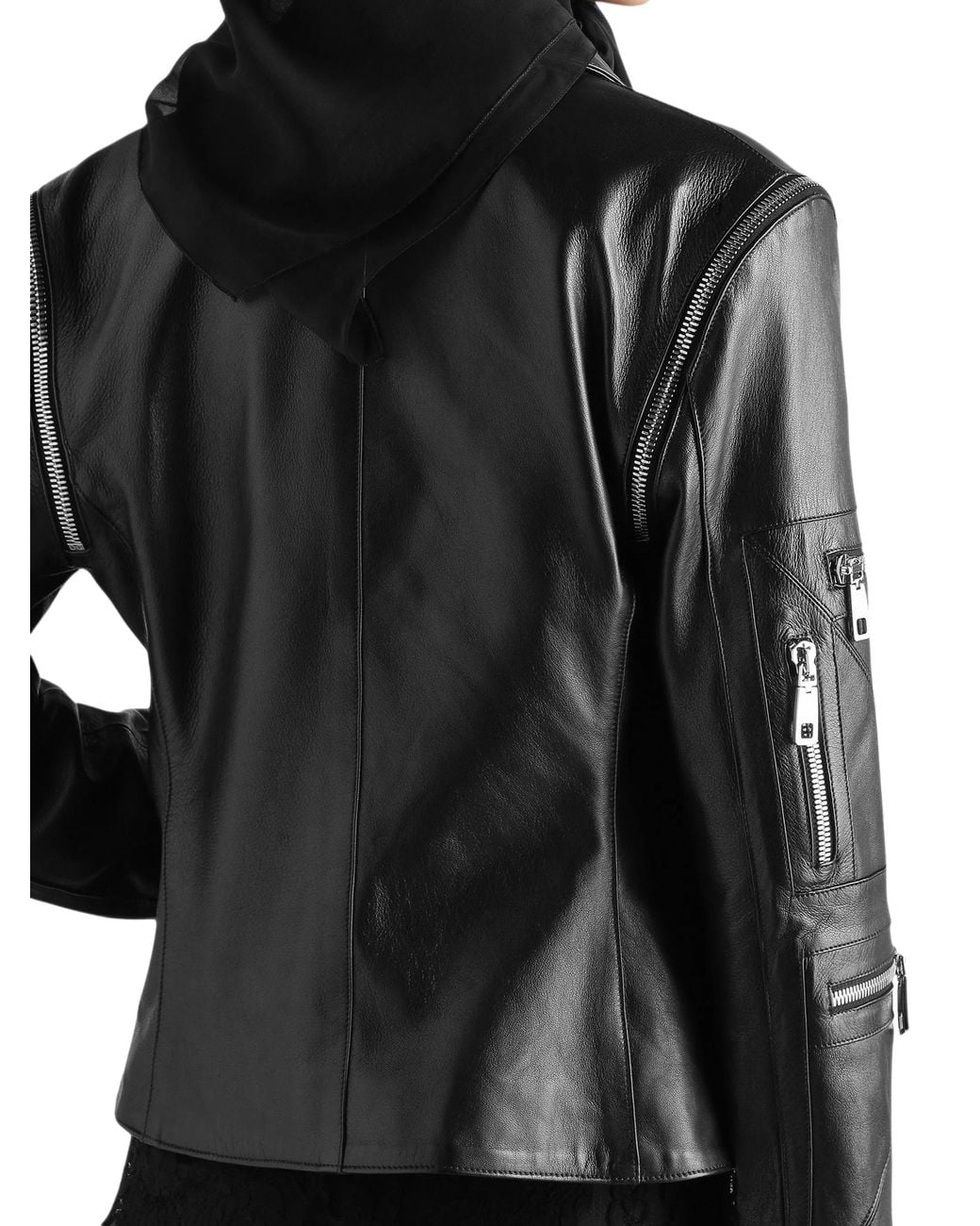 Dolce & Gabbana Black Dolce & Gabbana Nappa Leather Jacket