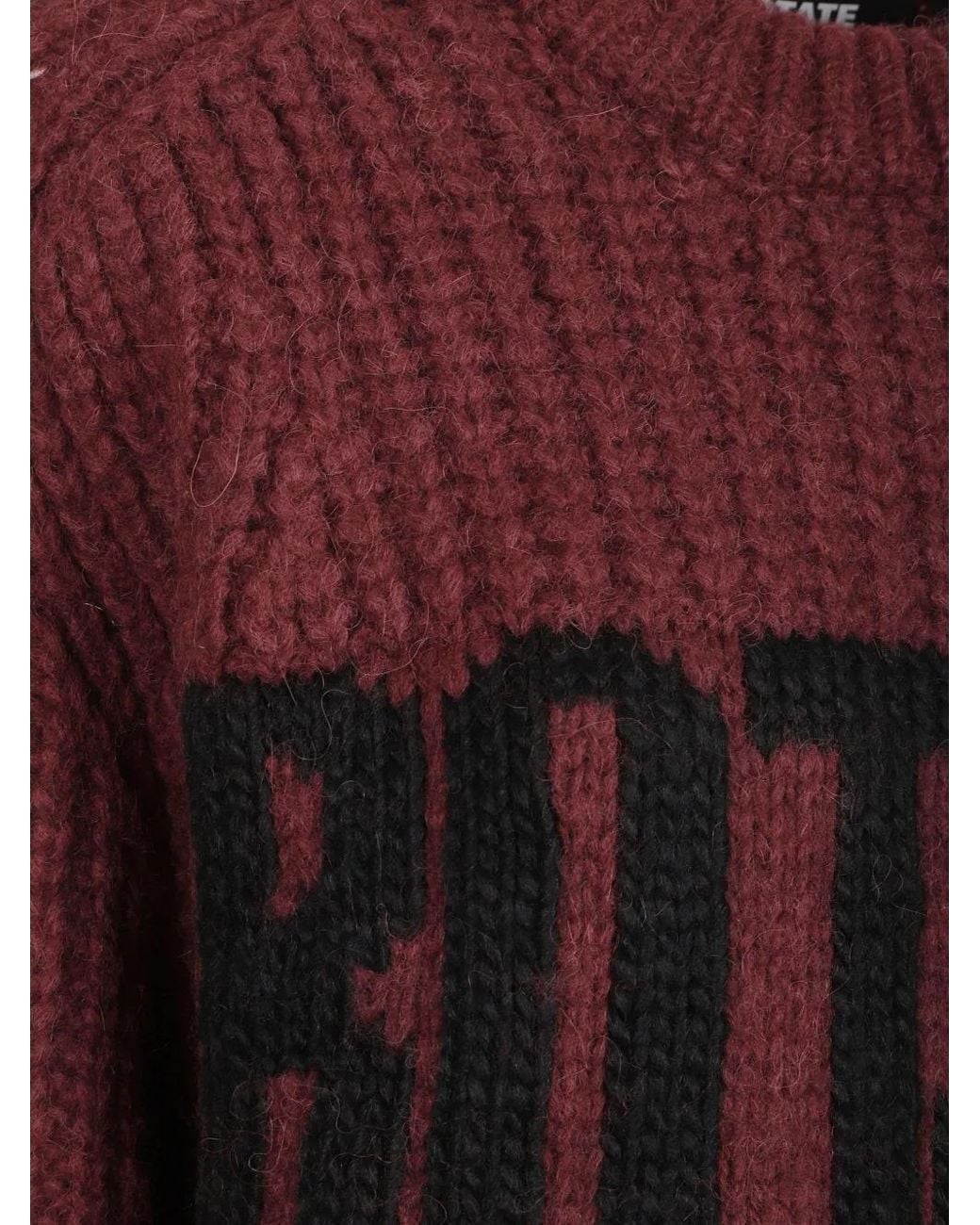 ROTATE BIRGER CHRISTENSEN Purple Knitted Logo Sweater