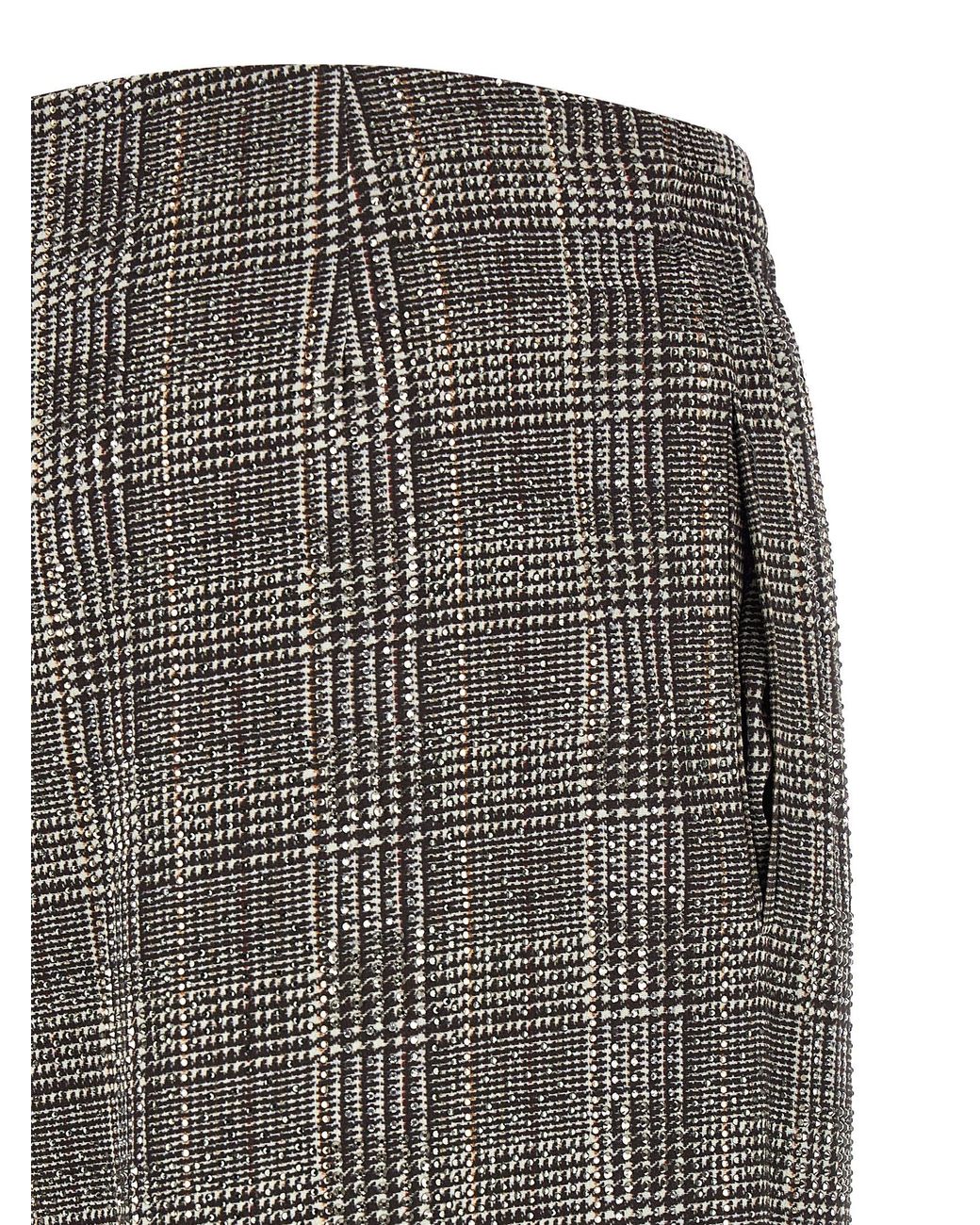 Ermanno Scervino Gray All-Over Crystal Pants