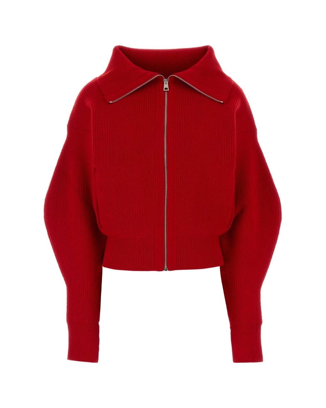 Givenchy Red Wool-Blend Cardigan For