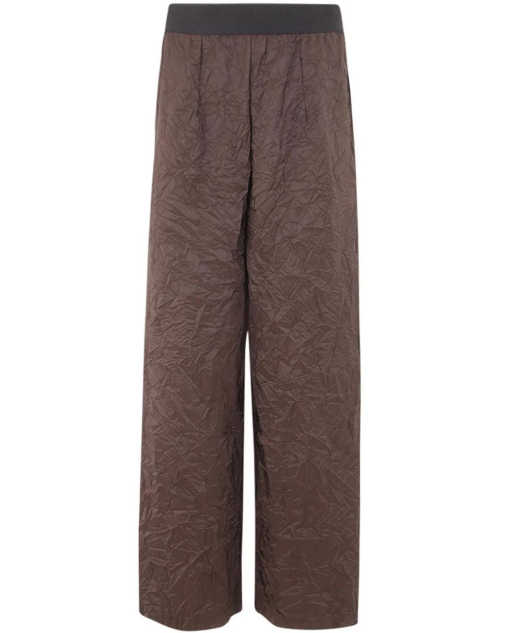 Maria Calderara Brown Long Trousers