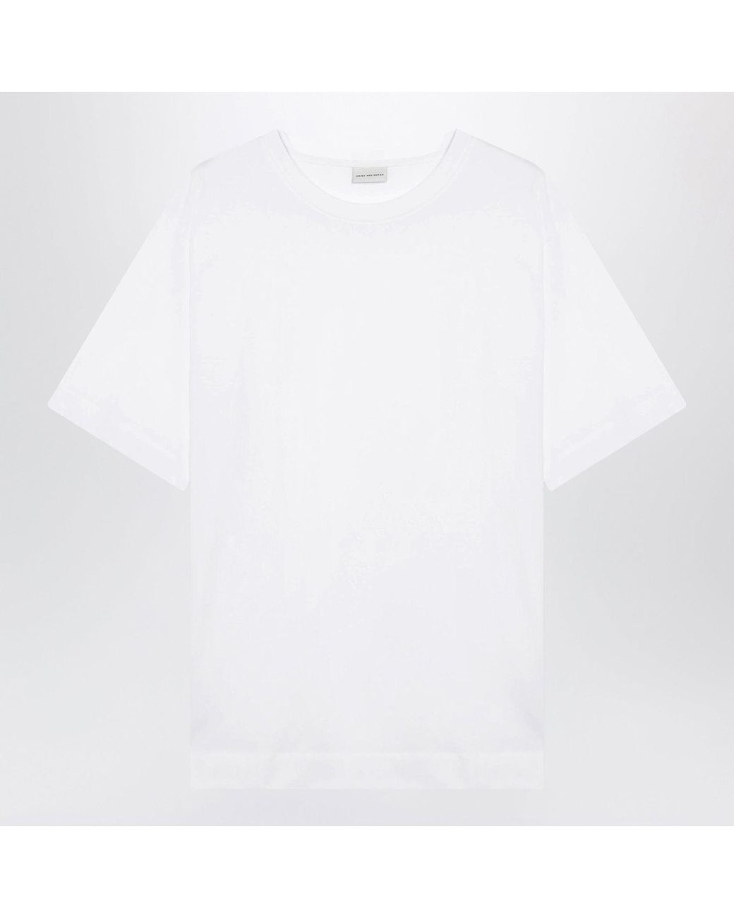 Dries Van Noten White Cotton Tshirt for men