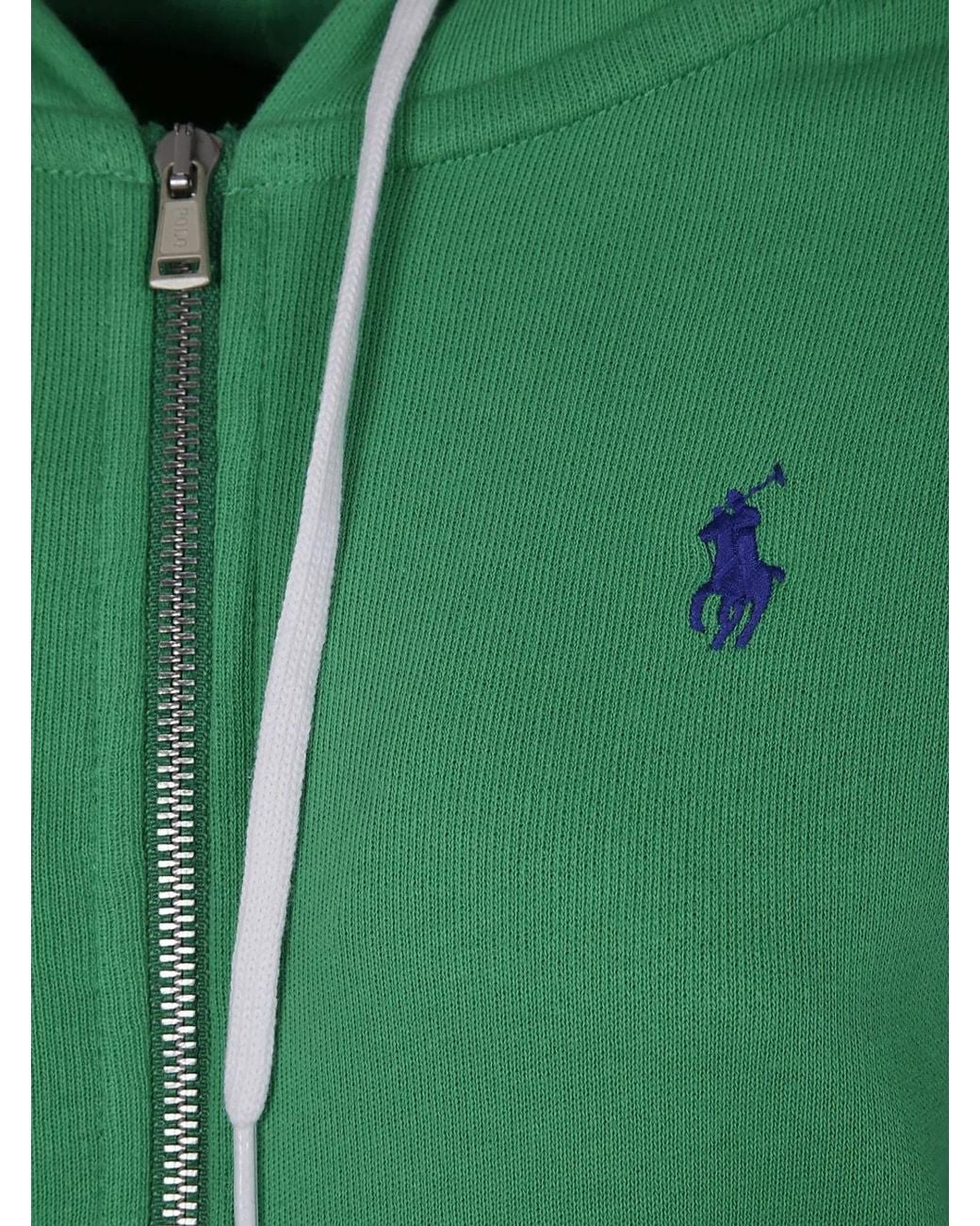 Polo Ralph Lauren Green Prl Fz Long Sleeve Sweatshirt