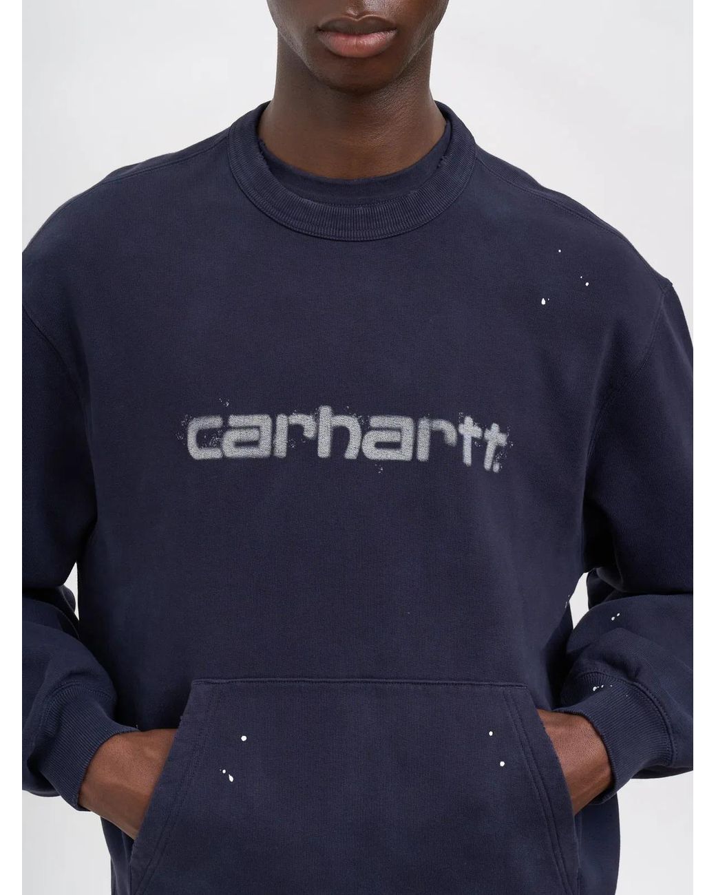 Carhartt Blue Felpa Girocollo Painter for men