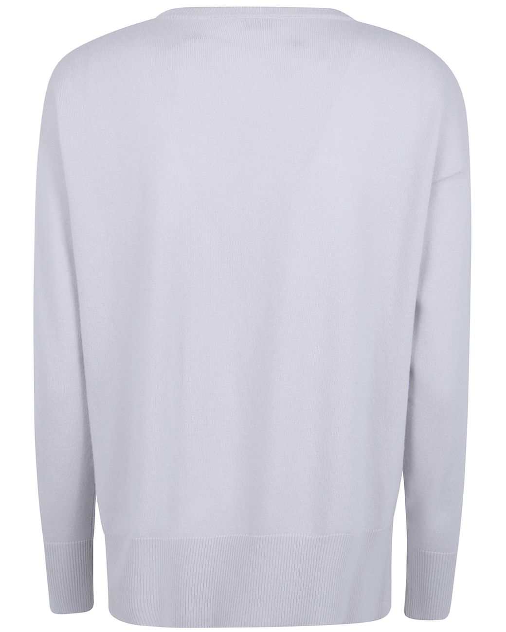Rossopuro White Long Sleeved Boat Neckline Over Sweater