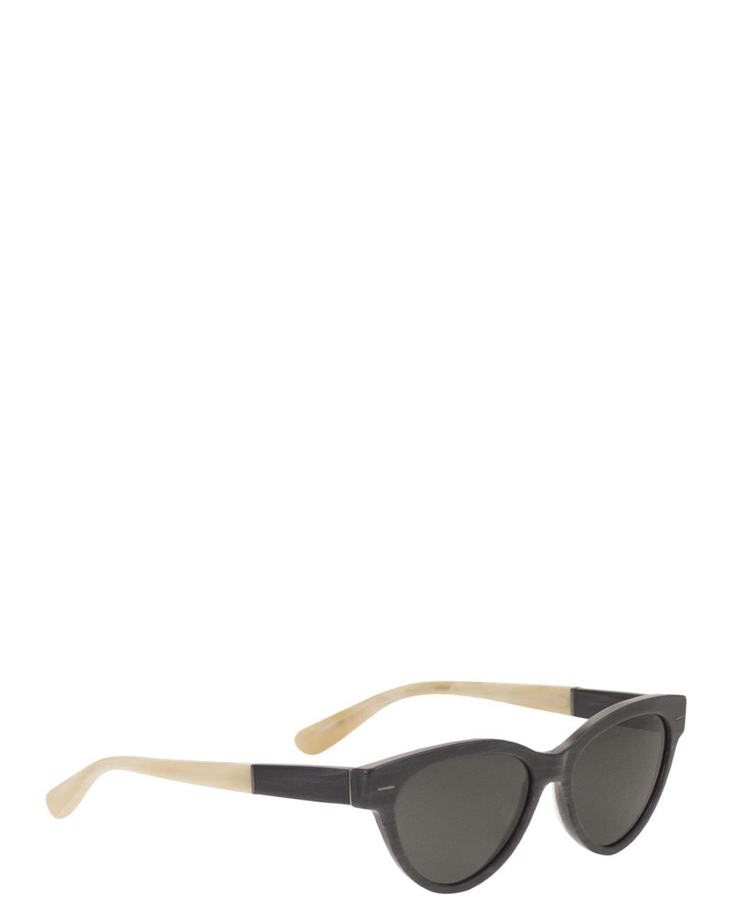 Brunello Cucinelli Gray Acetate Cat-Eye Sunglasses With Polarised Lenses