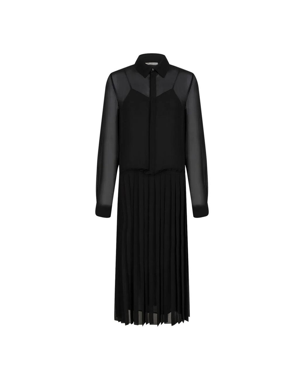 AMI Black Shirt Dress