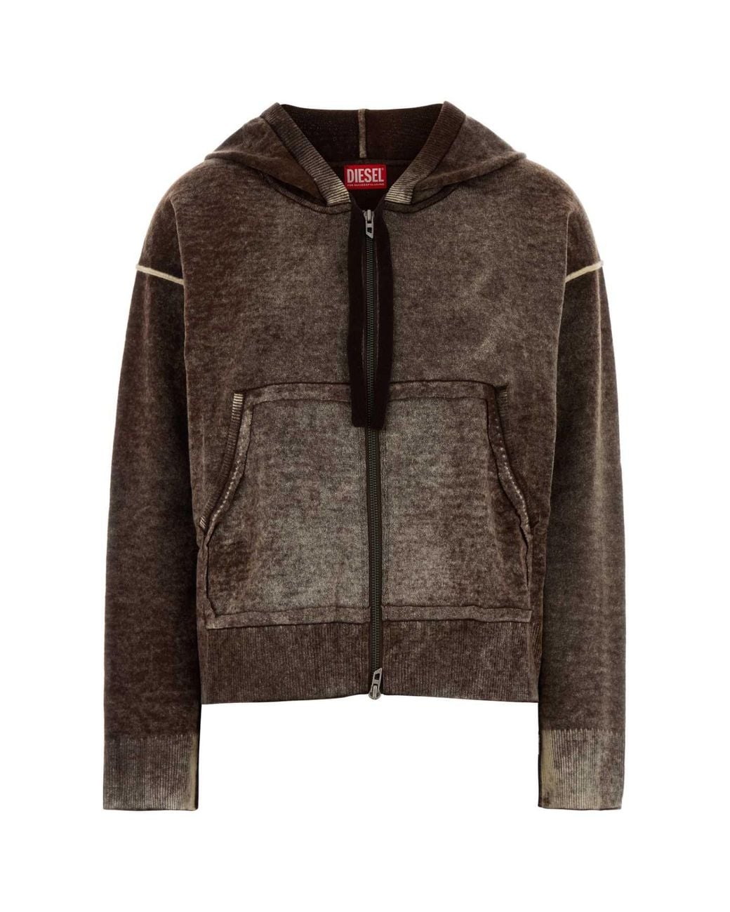 DIESEL Brown Wool Sweatshirt