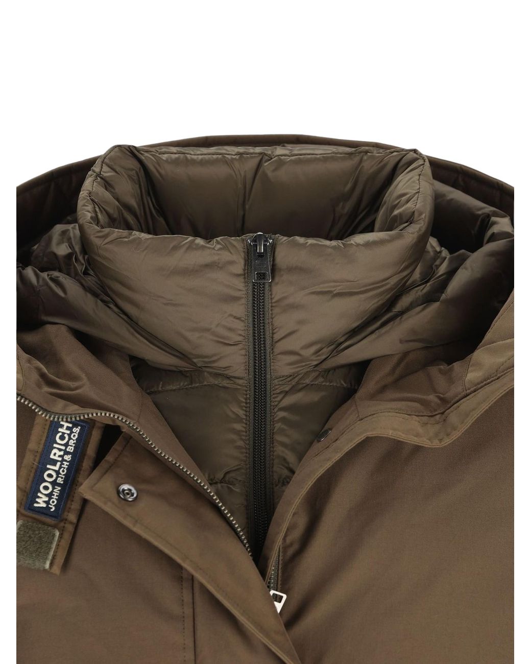 Woolrich Natural Hooded Parka Coat