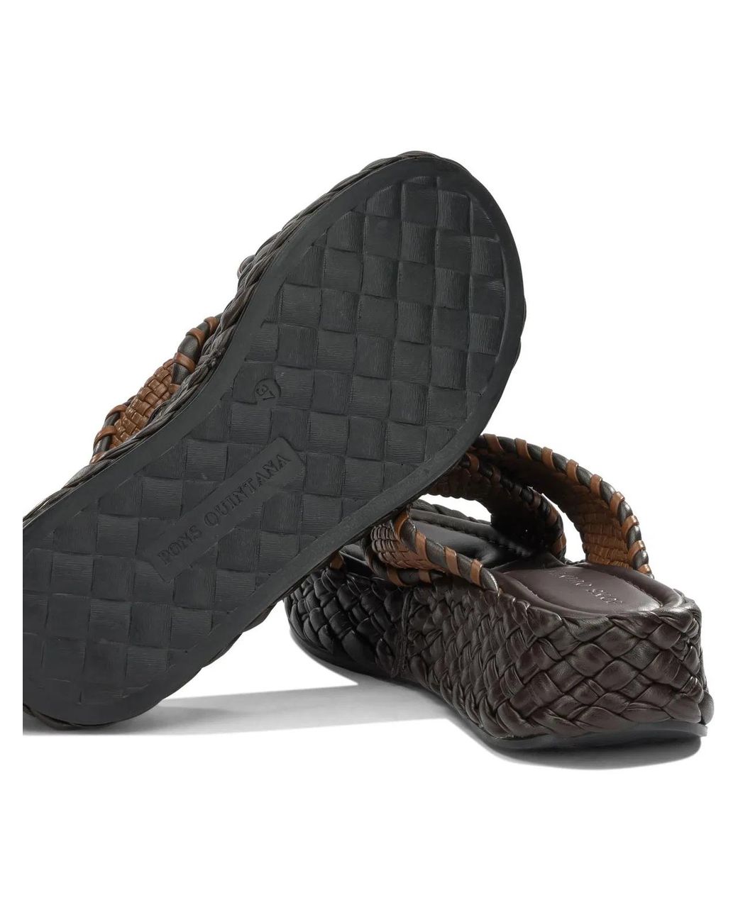 Pons Quintana Brown Leather Sandals
