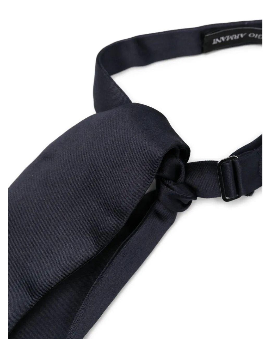 Giorgio Armani Black Woven Bow Tie for men