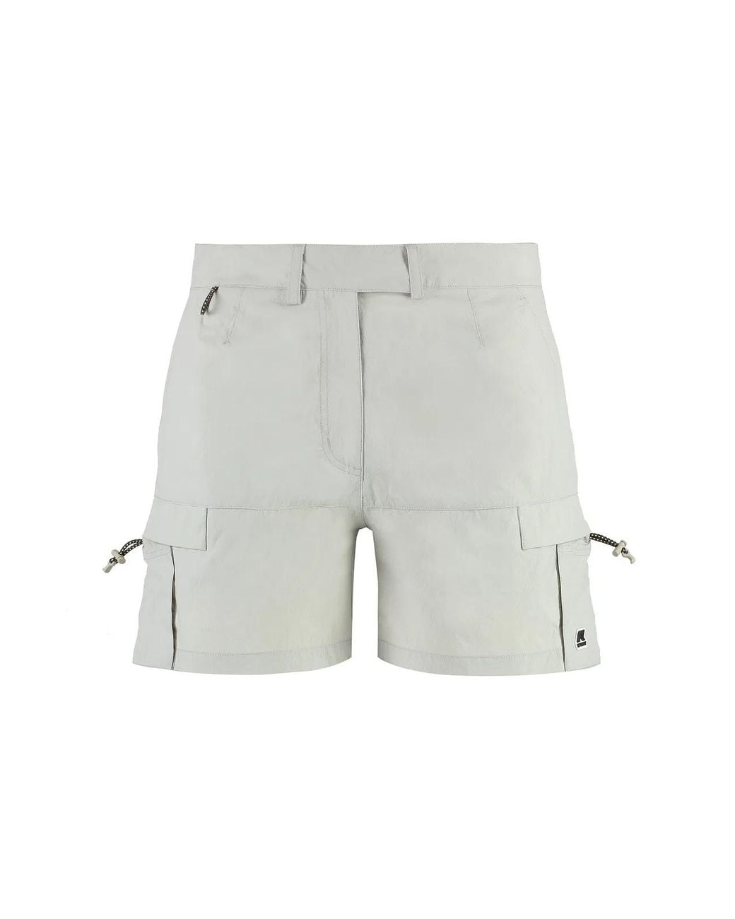 K-Way White Argalps Nylon Shorts