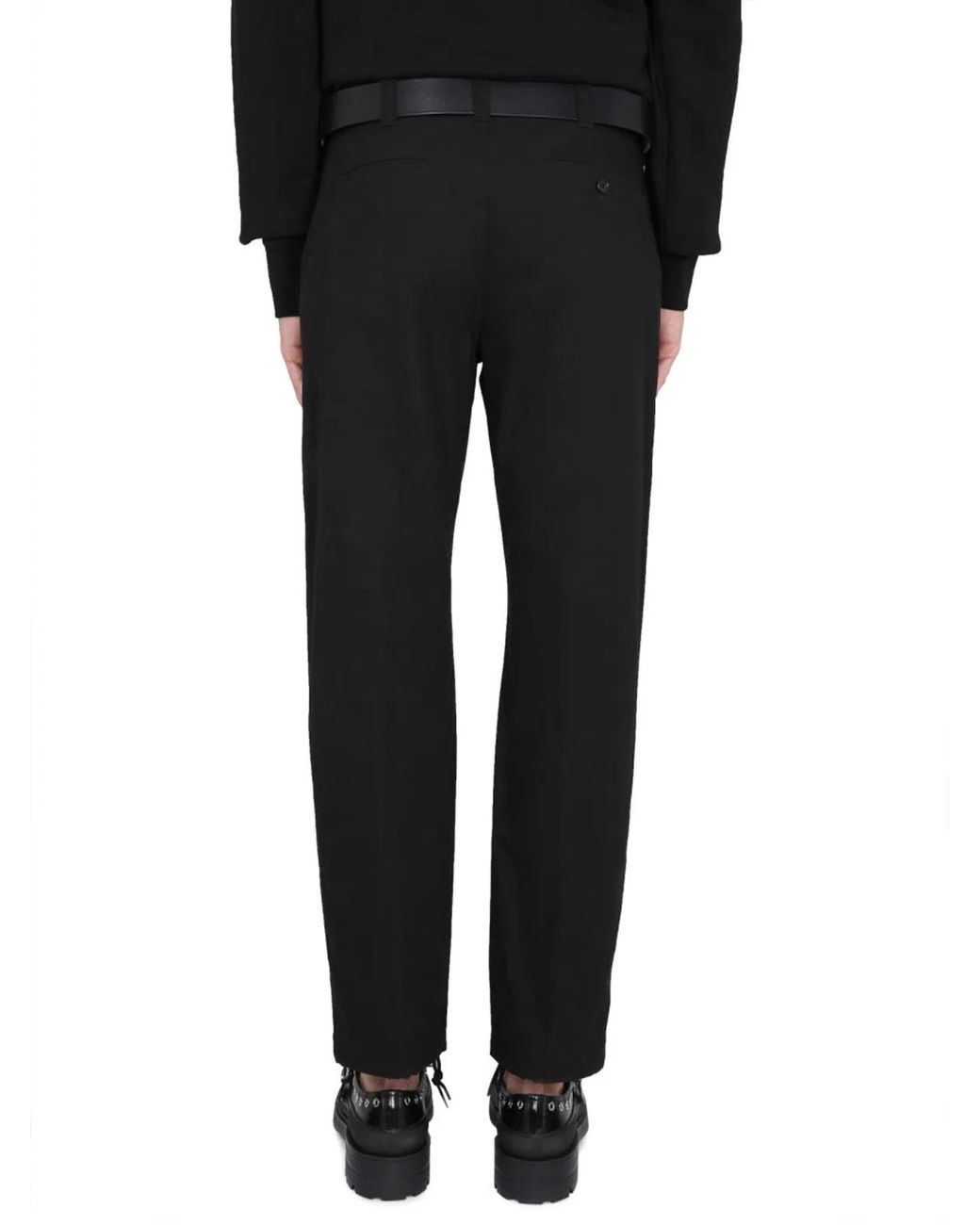 McQueen Black Workwear Pants for men
