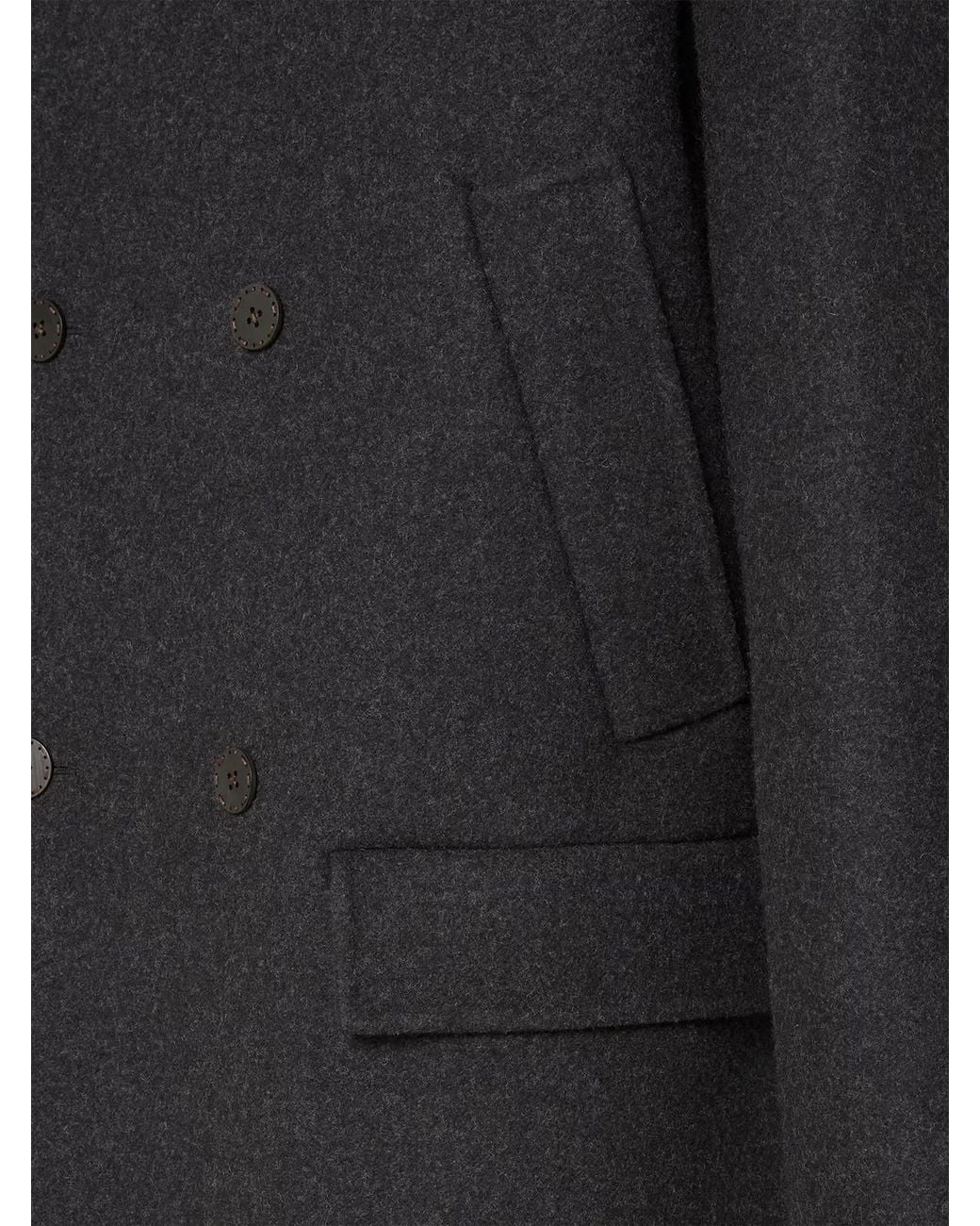 Fendi Black Doublebreasted Caban for men