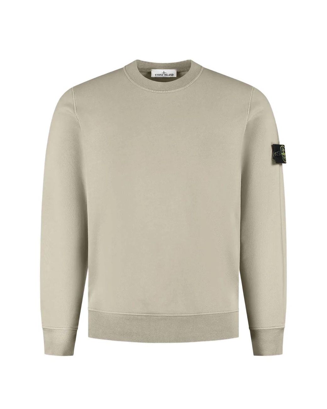 Stone Island Natural Organic Cotton Fleece Sweatshirt for men