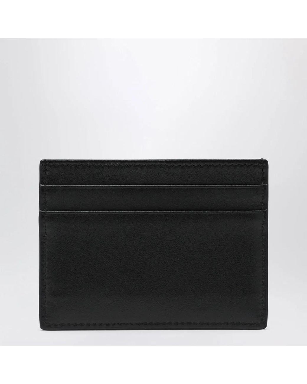 Dolce & Gabbana Black Dolce&Gabbana Plongé Calf Leather Card Holder