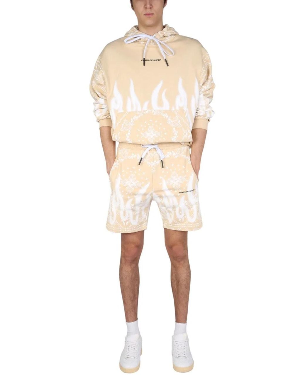 Vision Of Super Natural Sweatshirt With Paisley Pattern for men
