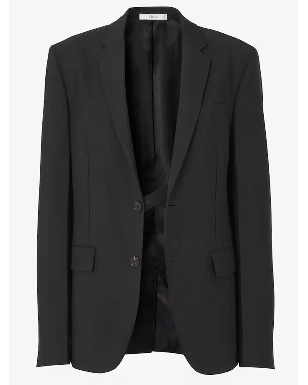 Fendi Black Single-Breasted Blazer