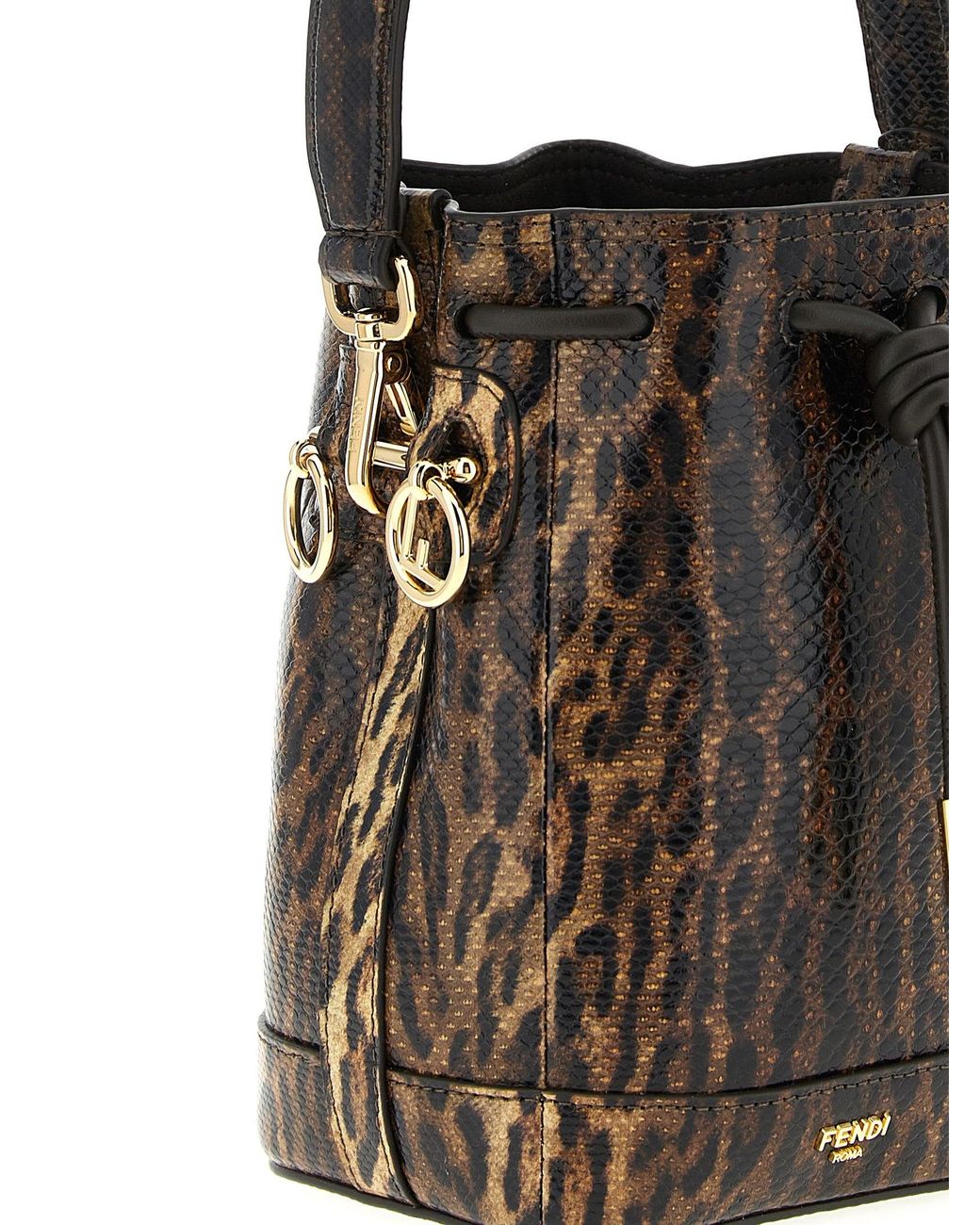 Fendi Black 'Mon Tresor' Mini Bucket Bag