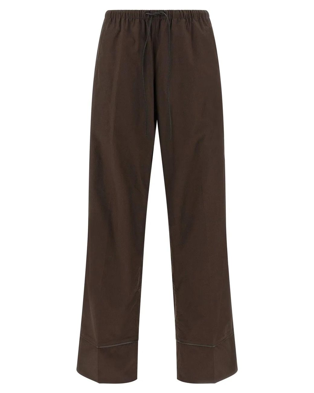Yves Salomon Brown Relaxed Drawstring Pant