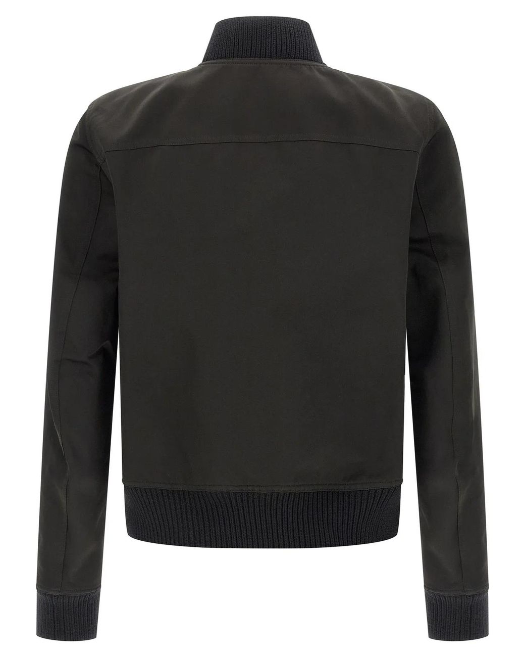 Rick Owens Black Polyester Bomber Clothing for men