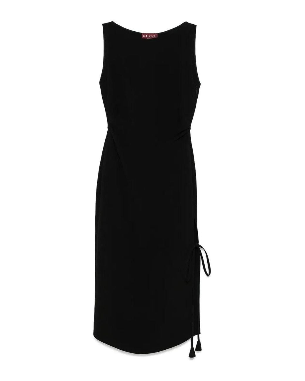 Gucci Black Viscose Silk Dress