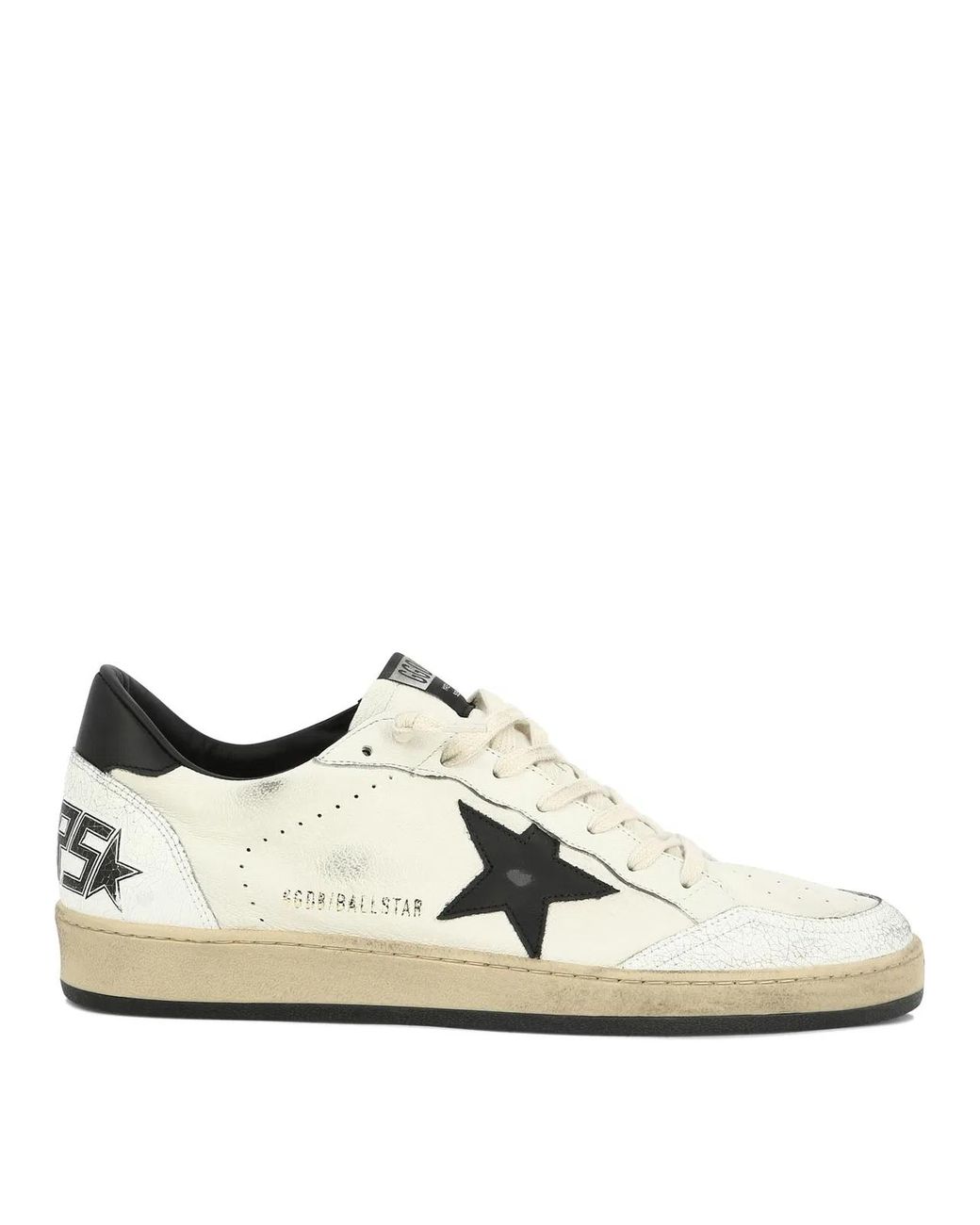 Golden Goose Deluxe Brand White "Ball Star" Sneakers for men