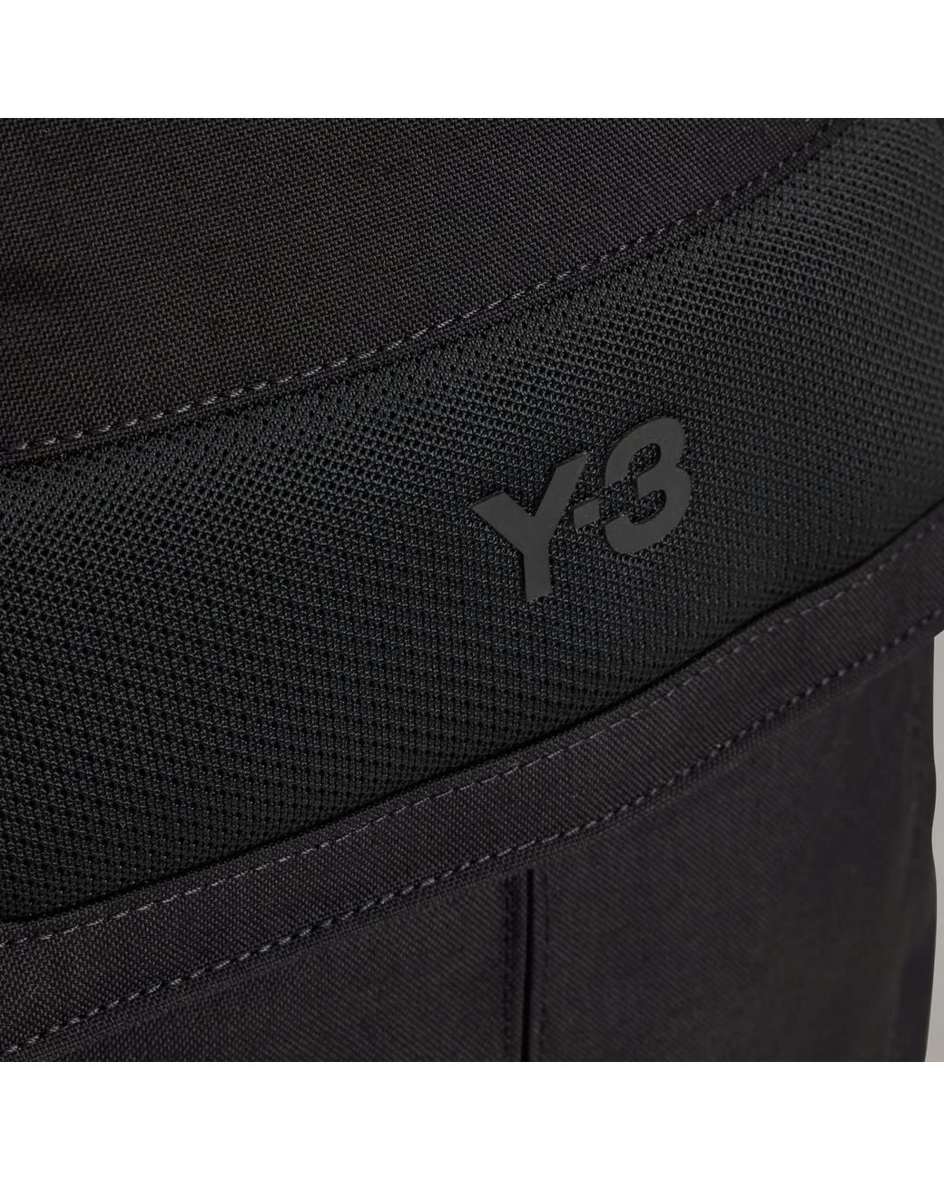 Y-3 Black Logo Backpack for men