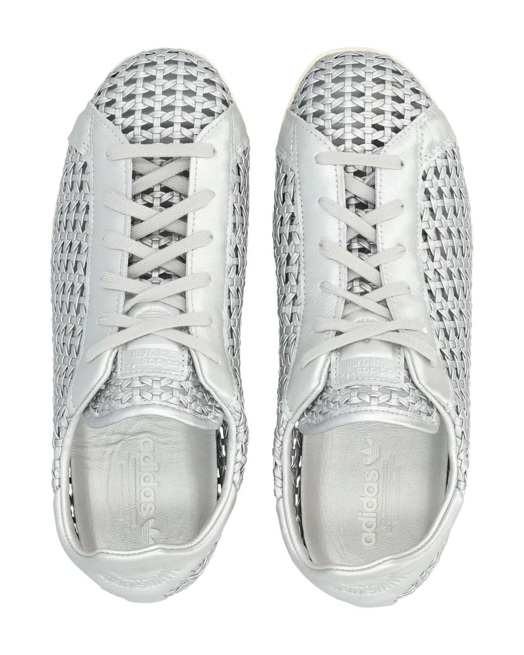 Adidas Originals White Perforated Stan Smith Lo Pro Sneakers