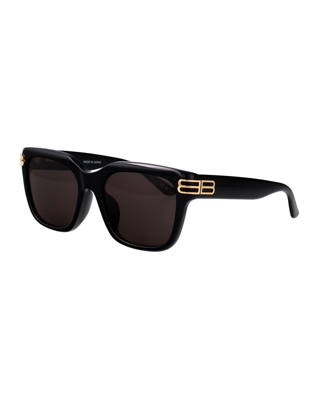 Balenciaga Black Recycled Acetate Sunglasses