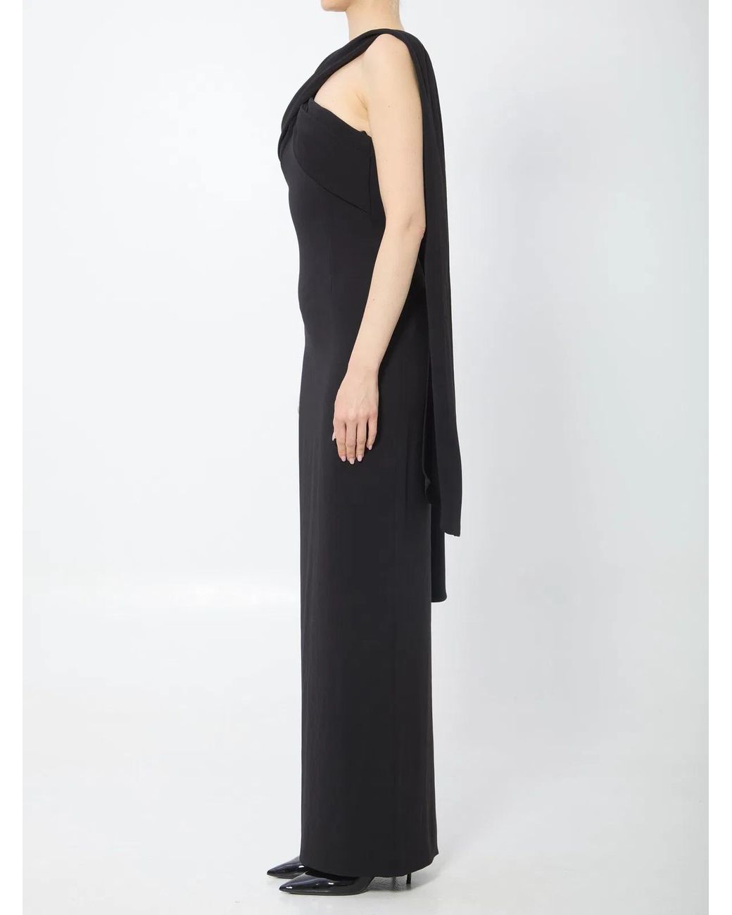 Solace London Black Rona Maxi Dress