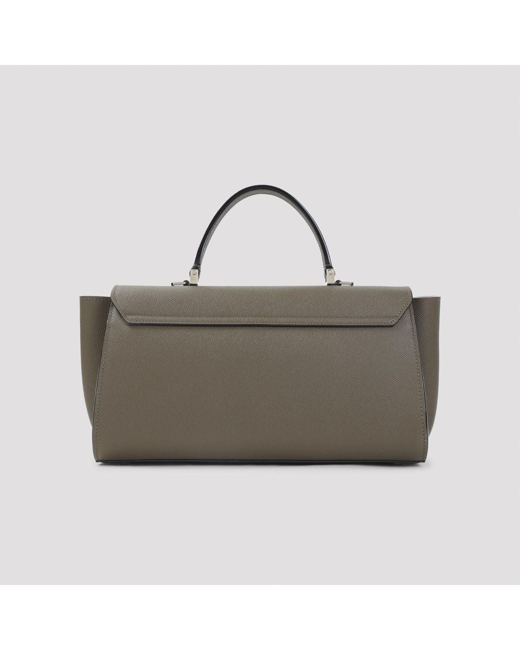 Valextra Gray "Iside" Editor Tote Bag