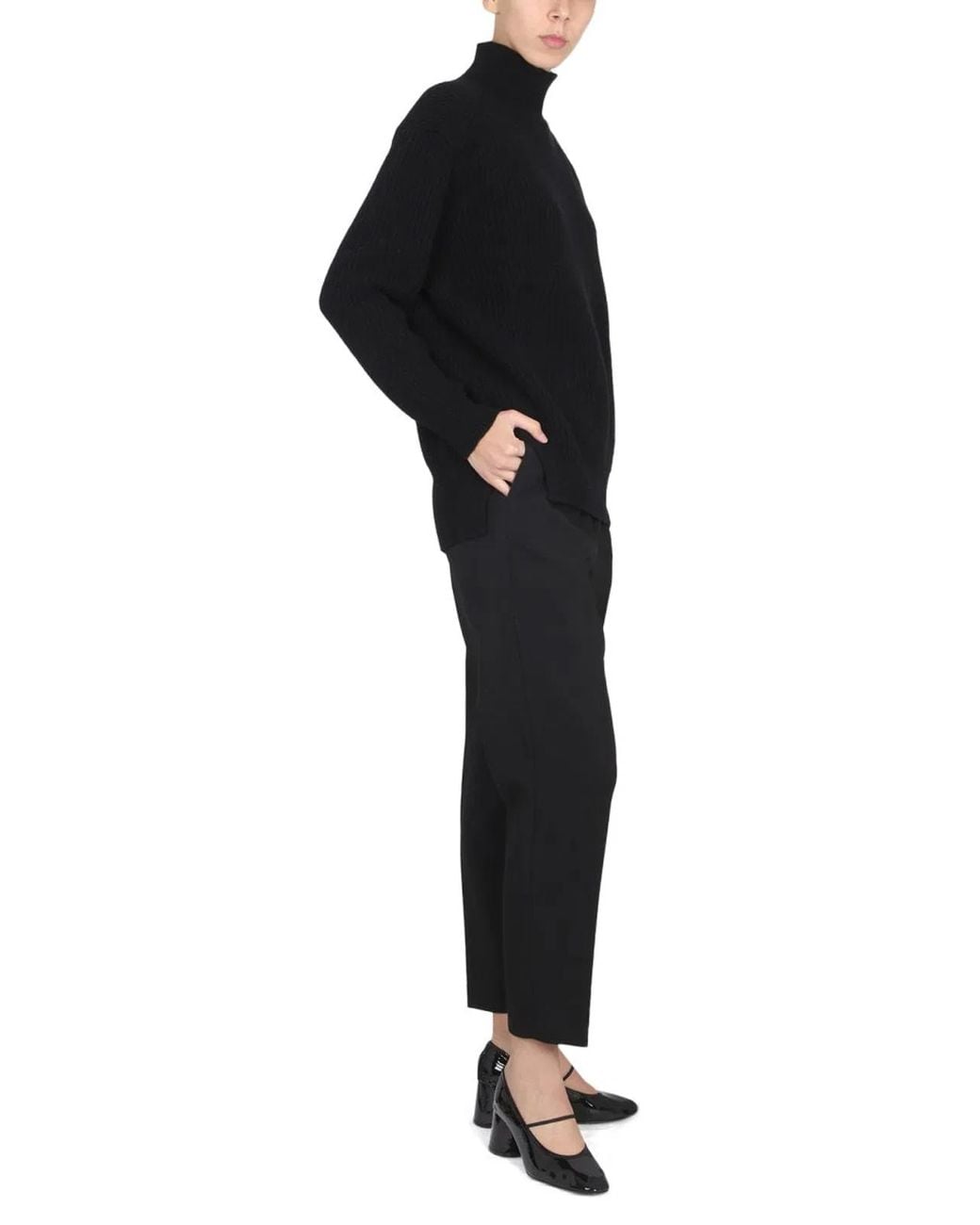 Department 5 Black Cropped Pants
