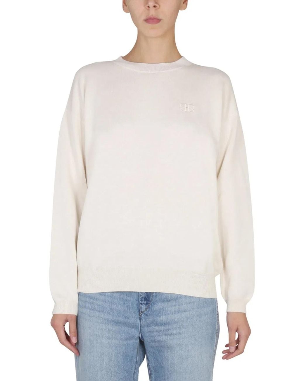 Ballantyne White Shirt With Embroidered Logo