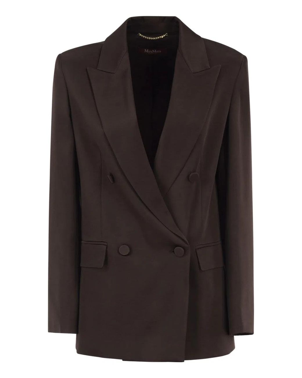 Max Mara Black Msearca – Double-Breasted Blazer