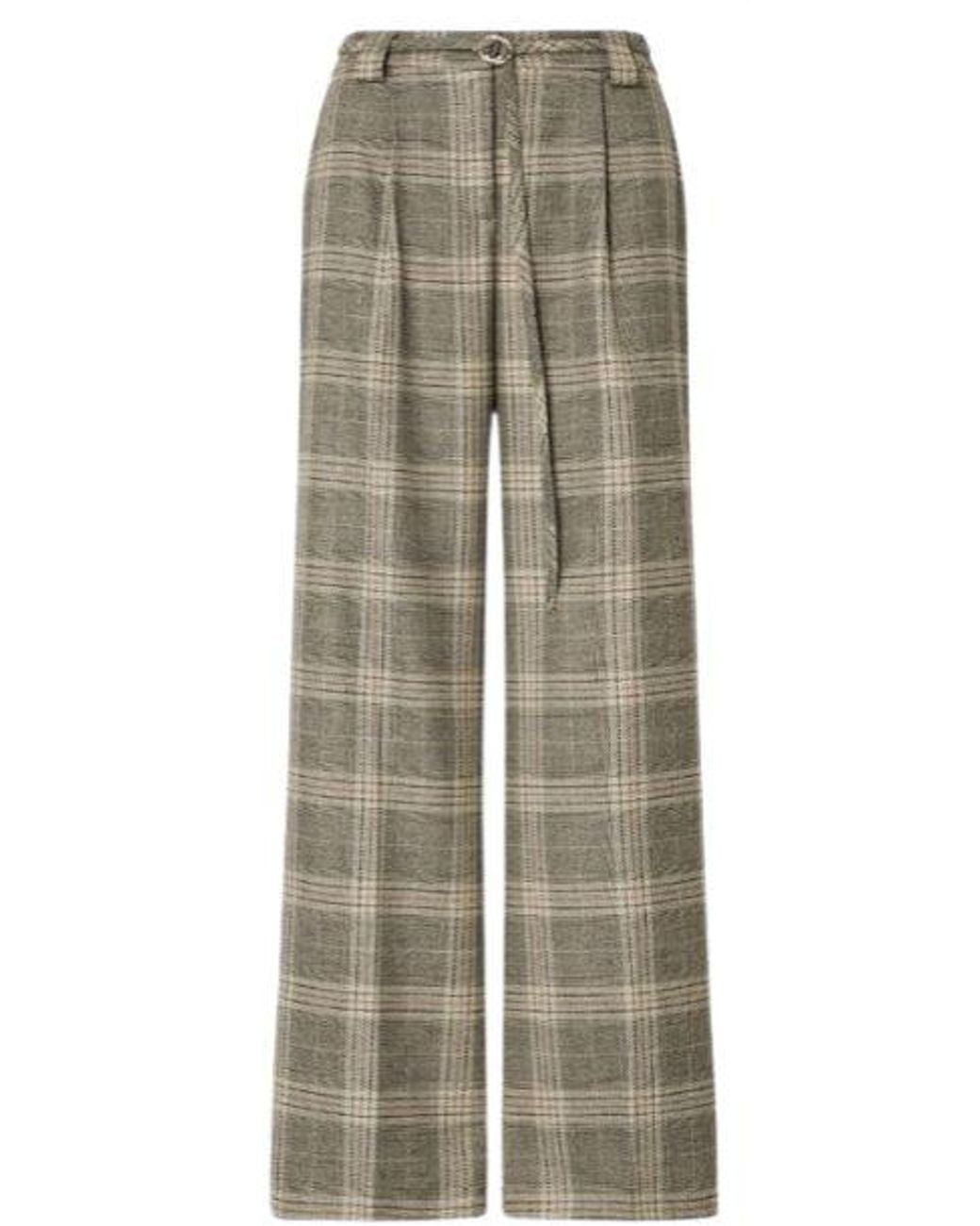 Liu Jo Natural Sandy Polyester Trousers