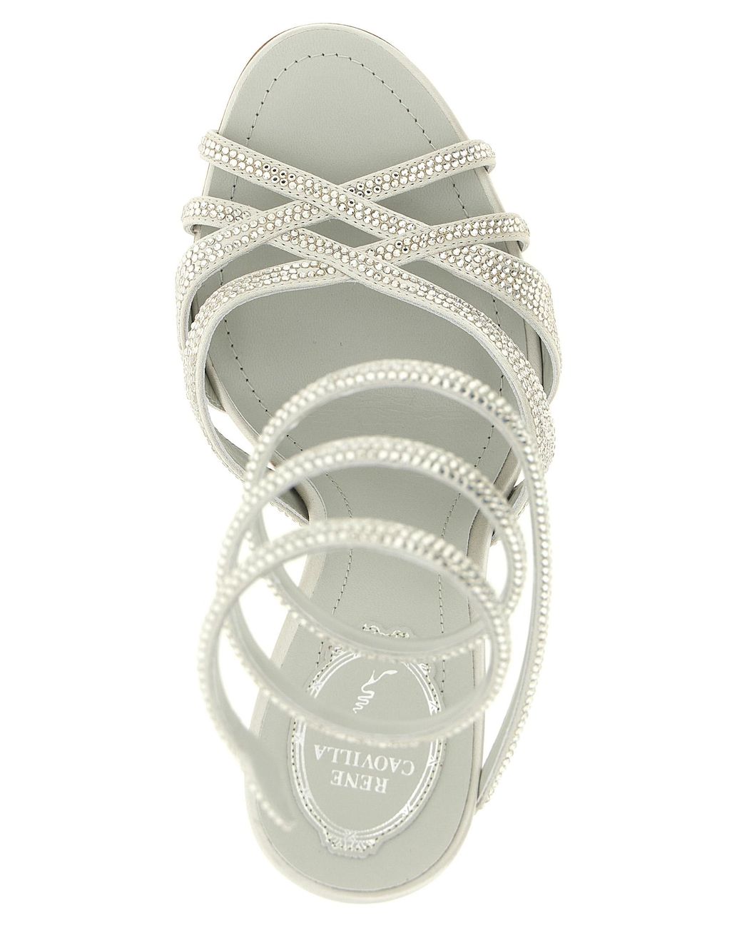 Rene Caovilla Metallic 'Dania' Sandals