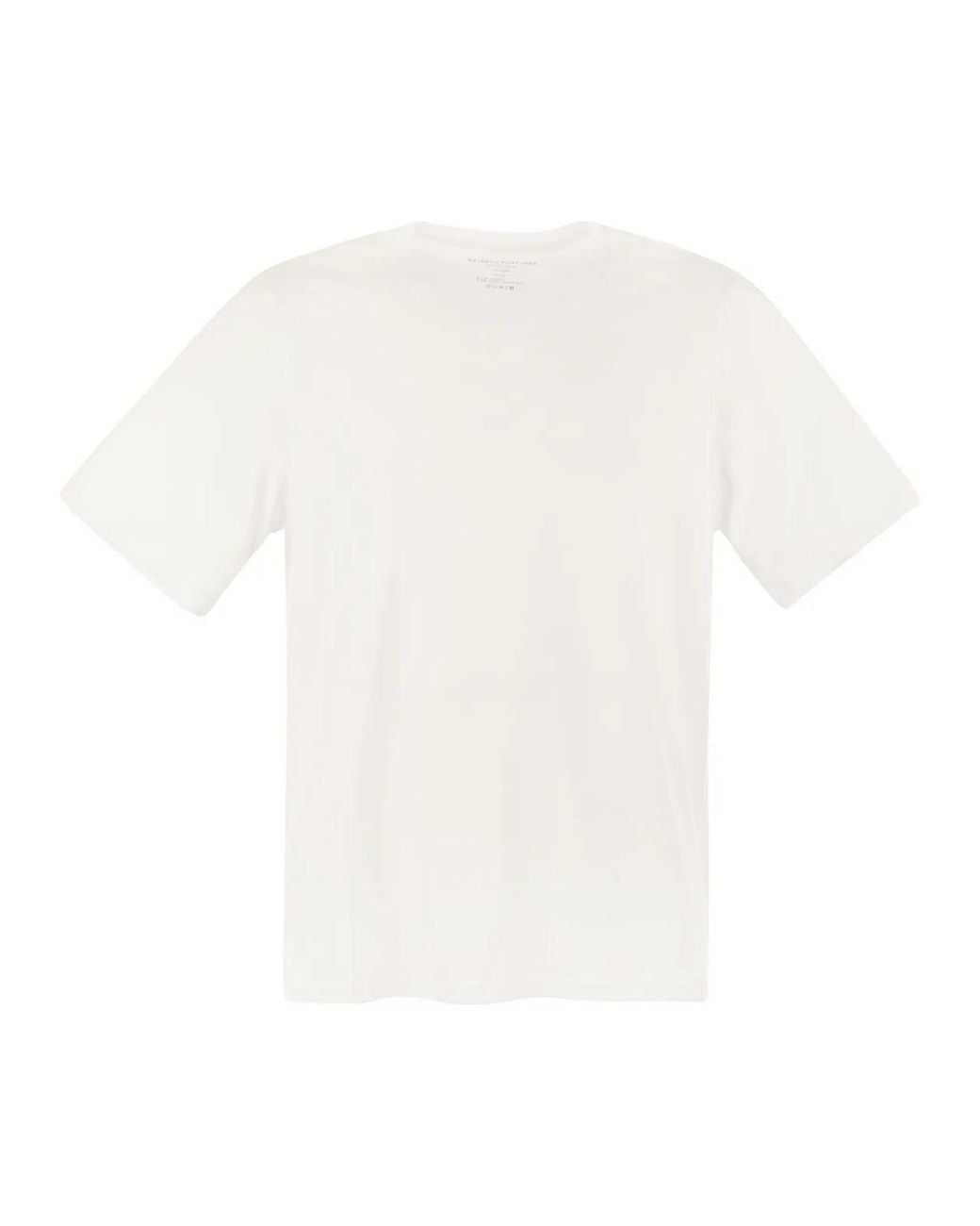 Majestic White Short-Sleeved T-Shirt for men