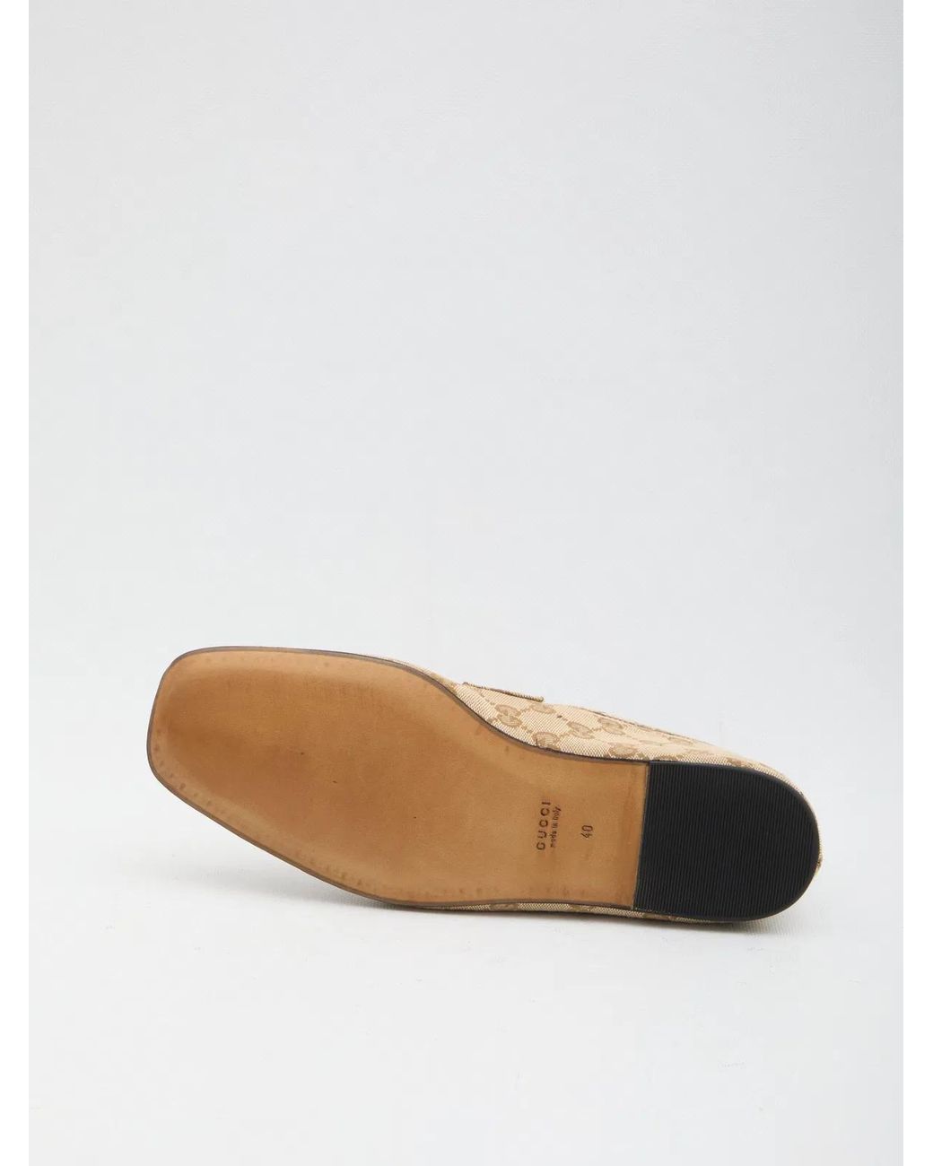 Gucci Natural Loafers With Horsebit