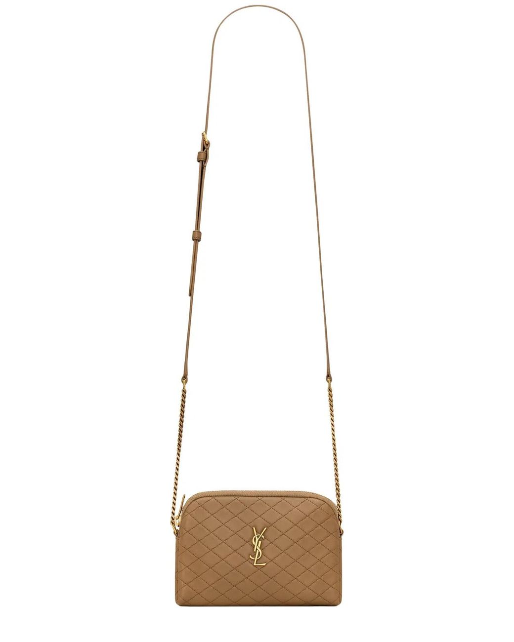 Saint Laurent Natural Gaby Zipped Pouch