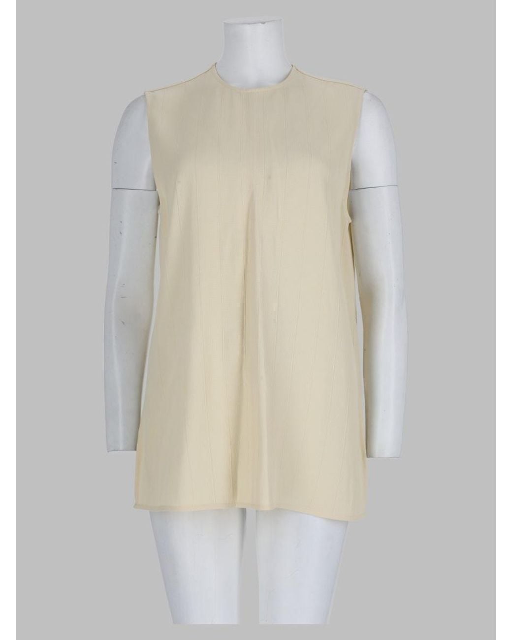 Totême White Woven Stripe Top
